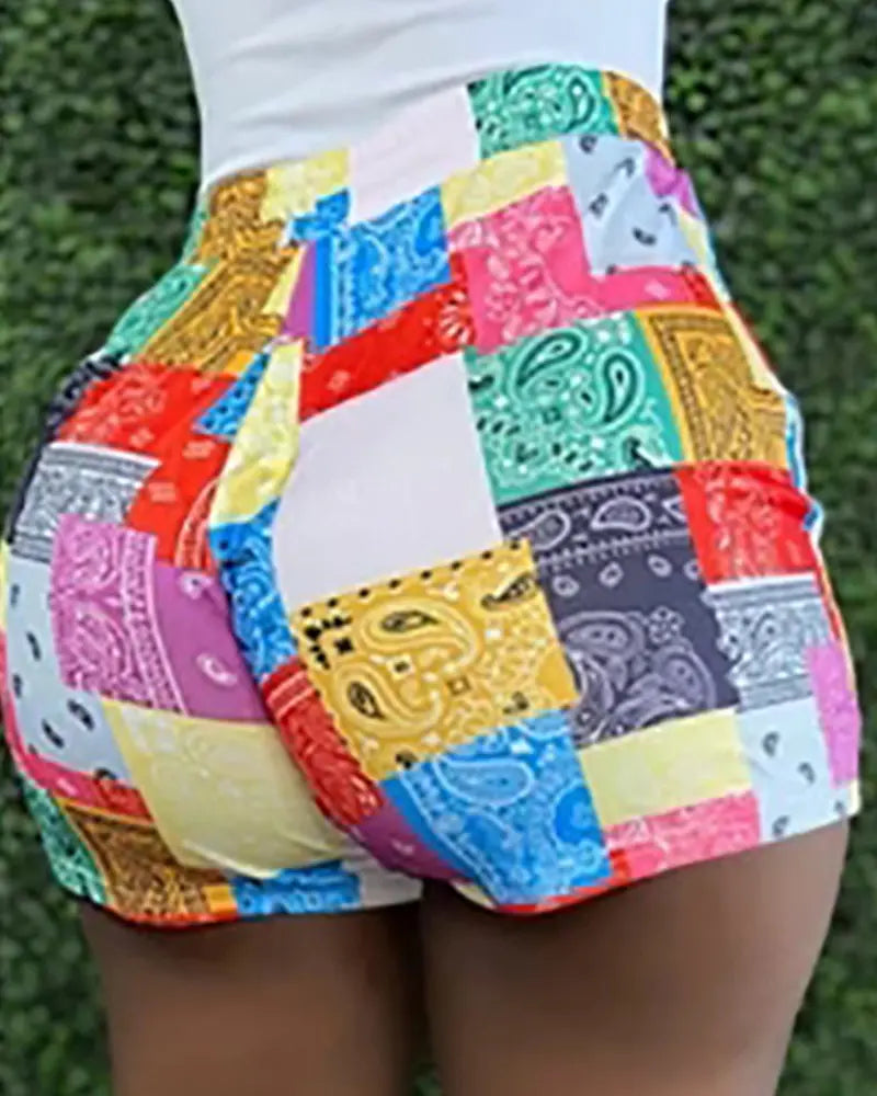 Tank Top & Print Shorts
