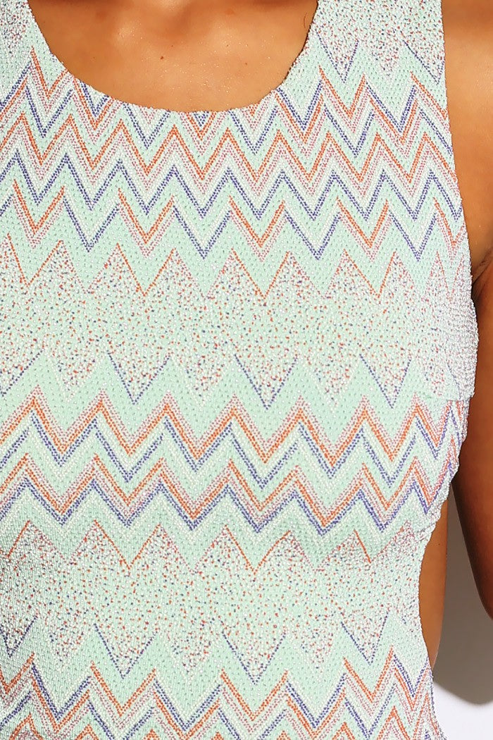 Open Back Maxi Dress - Mint Green